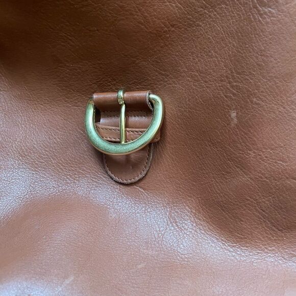 Coach Vintage Archive Cognac Leather Top Handle Satchel Backpack Flap Bag - Picture 4 of 10